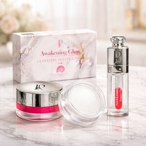 NIB Predire Prestige Paris Awakening Glow Prestige Nourishing Lip Care Set
